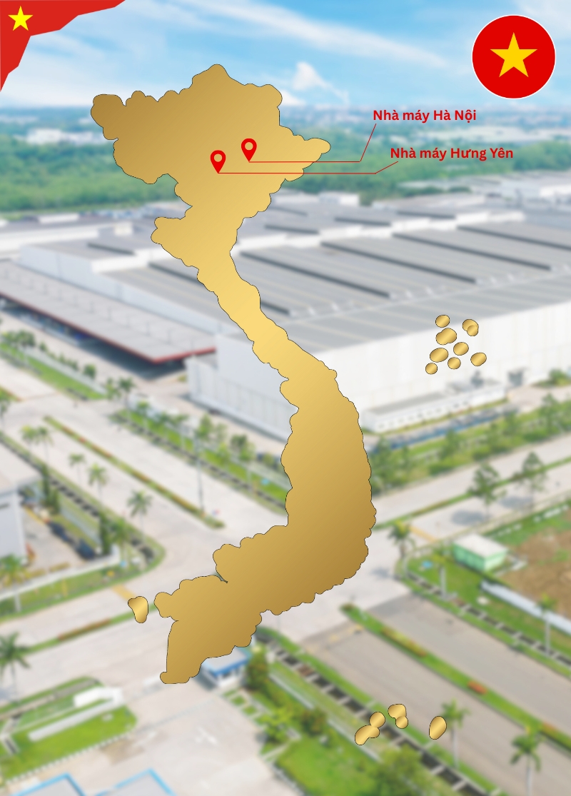 Hệ thống 3 nhà máy SWIND trên toàn quốc